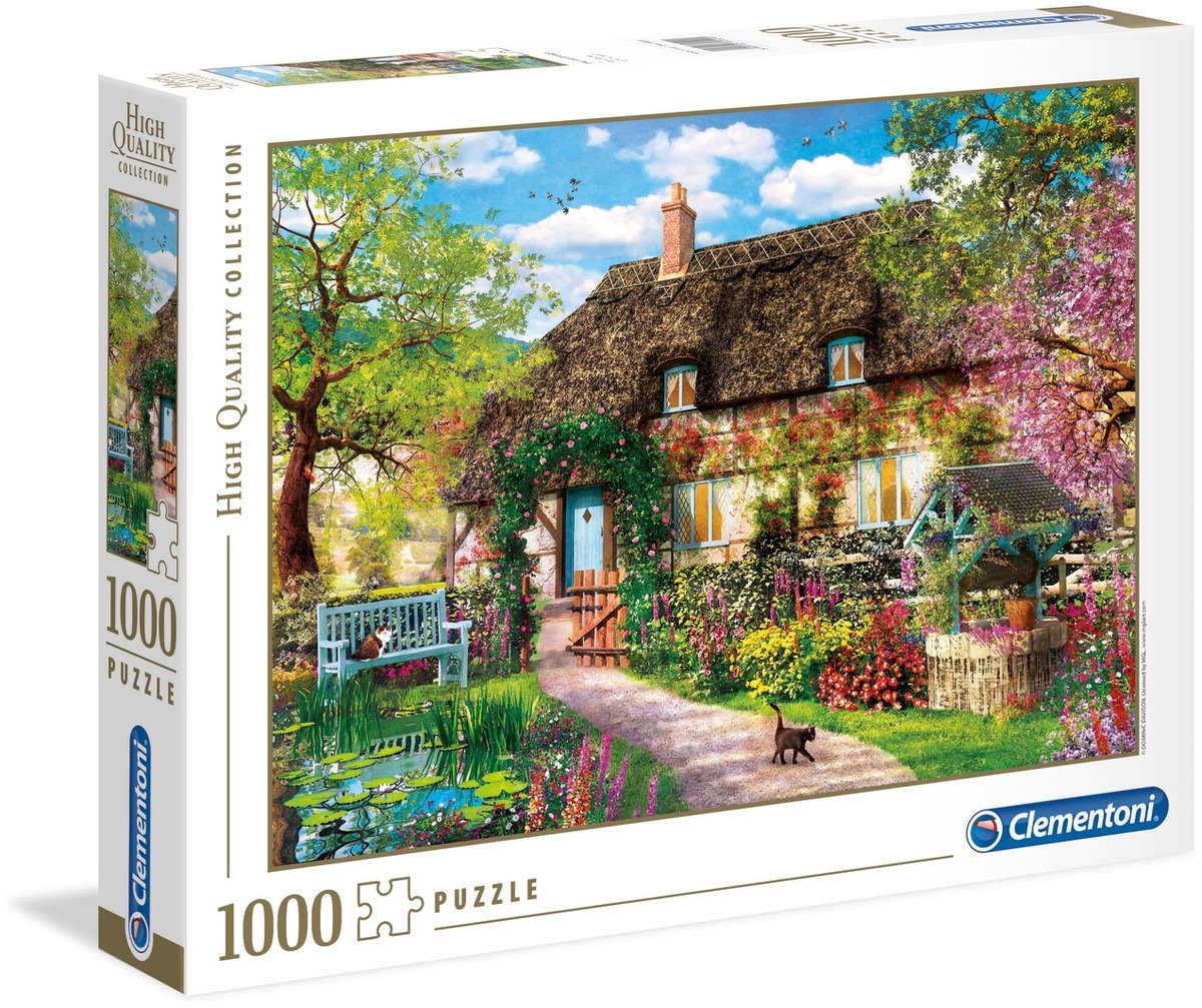 Clementoni - puzzle - 1000 pièces - vieille maison de campagne - collection de haute qualité - puzzle pour adultes