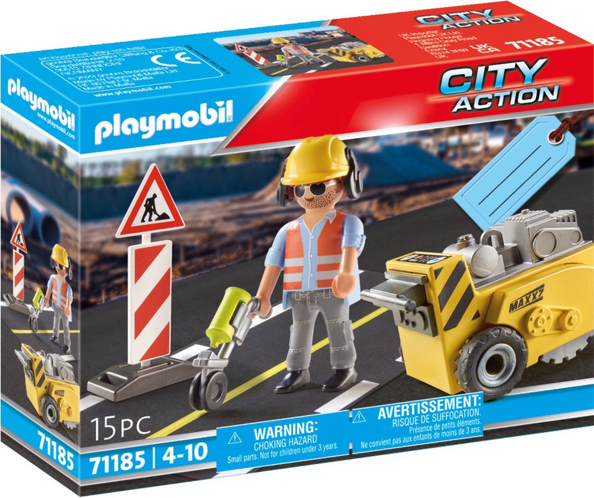 Playmobil City Action 71185 Construction avec coupe-bord