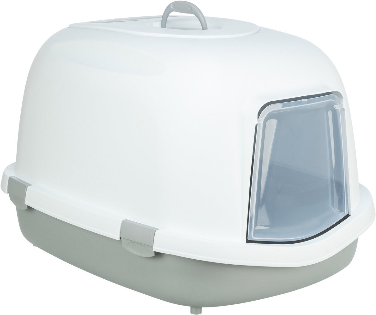Trixie Cat Box Primo xxl Top avec du capot blanc gris