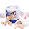 Planches de construction en bois naturel, 84 pcs.