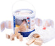 Planches de construction en bois naturel, 84 pcs.