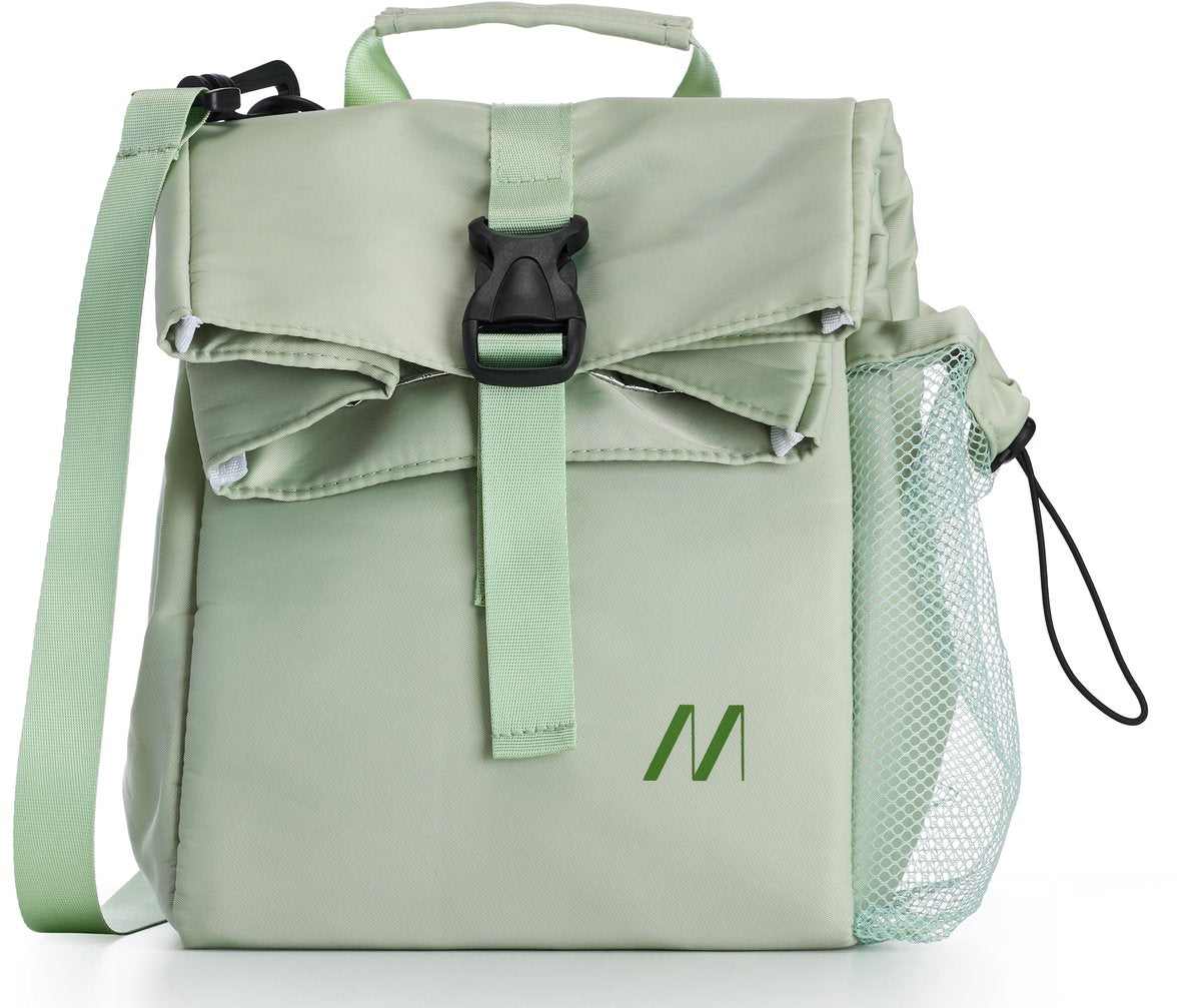 Sac isotherme Muitomas 15 litres - isolation thermique - un compartiment central - poche latérale pour bouteille - bandoulière réglable - vert