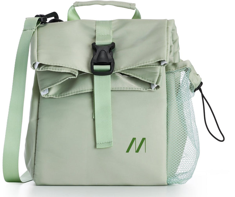 Sac isotherme Muitomas 15 litres - isolation thermique - un compartiment central - poche latérale pour bouteille - bandoulière réglable - vert