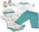 Fisher-price vêtements pour bébé dans une boîte cadeau 5 pièces bleu