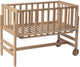 Cododo Geuther Betty, lit d'appoint, berceau - à roulettes - 45x90 cm - lit bébé jusqu'à 9 kg - bois de hêtre massif - bois écologique