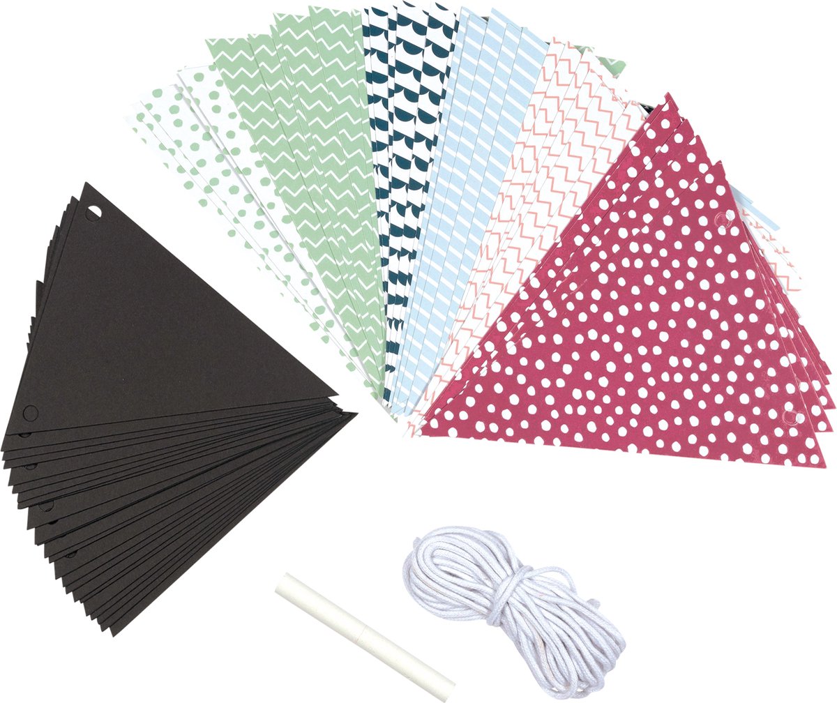 Goki Cardboard Chalk Flag Line, 5m