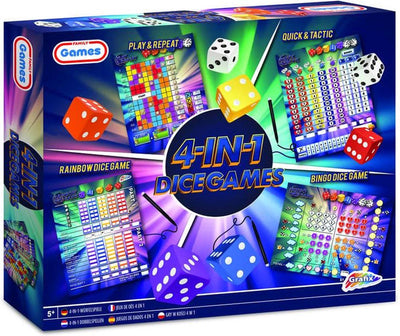 Jeux familiaux de groupe d'artisanat créatif 4in1 jeux de dés