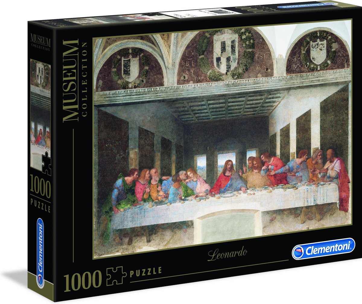 Clementoni - puzzle - 1000 pièces - Leonardo-Cenacolo (musée) - puzzle pour adultes - collection d'art