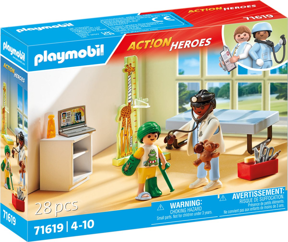 Playmobil 71619 pédiatre avec Teddybeer