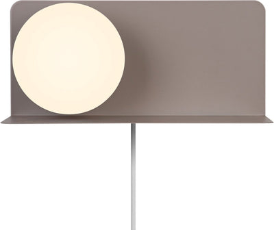 Nordlux lilibeth applique-e14-verre opale-marron