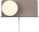 Nordlux lilibeth applique-e14-verre opale-marron
