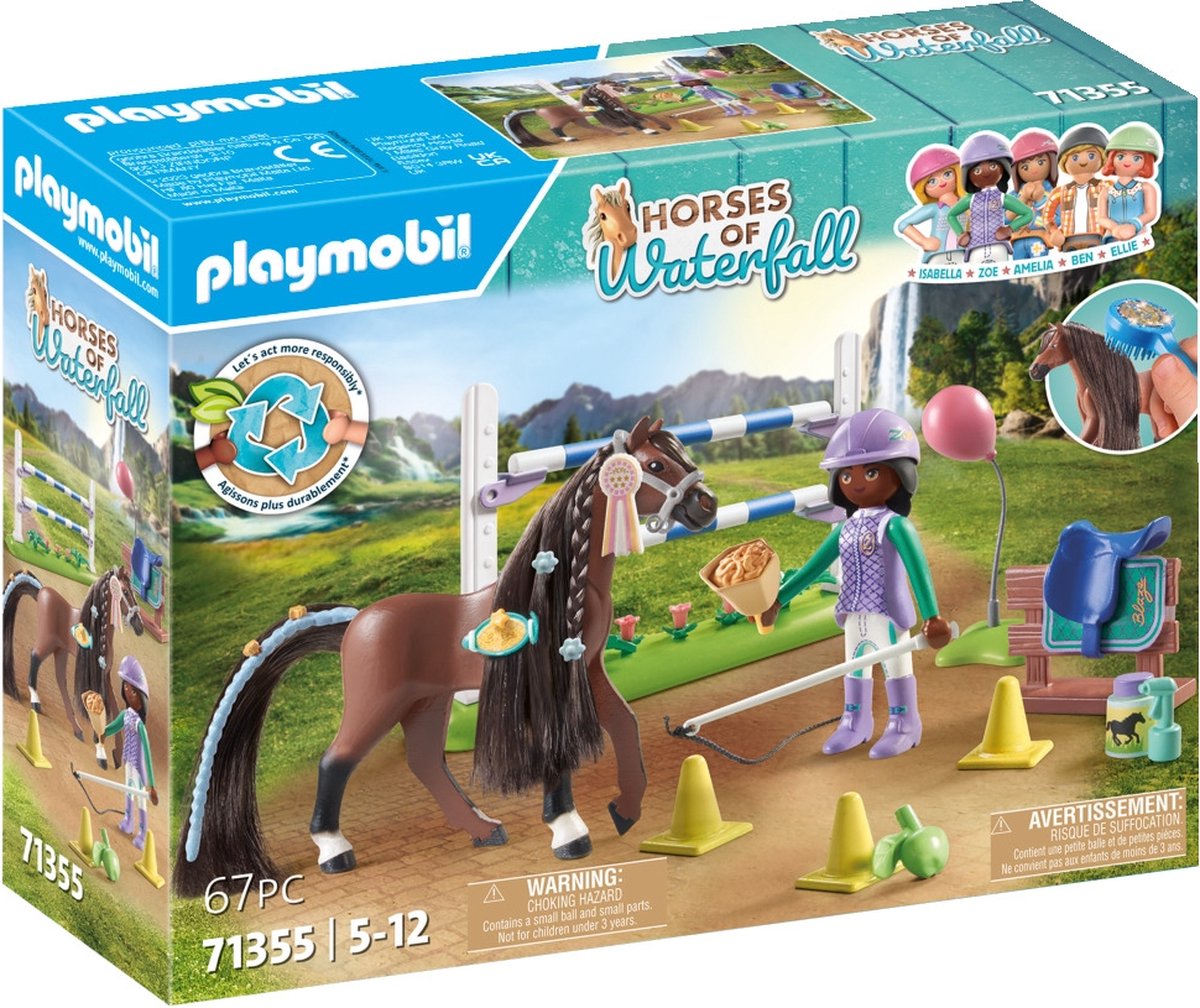 Playmobil Horses ou cascade Zoe et Blaze Play Set 71355