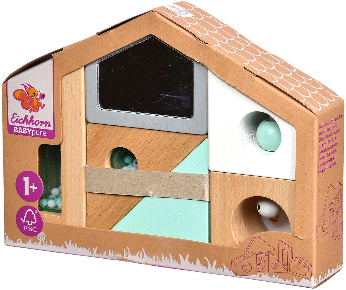Eichhorn Baby Pure Bloums en bois avec du son