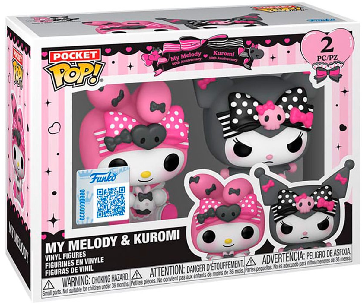 Funko poche pop! Sanrio - Séries spécialisées My Melody 50th et Kuromi 20th Anniversary exclusives