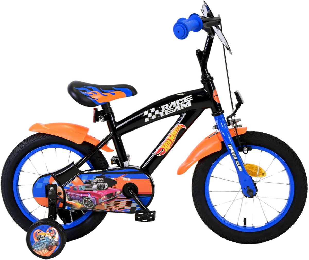Wheels Hot Wheels pour enfants Boys Boys 14 pouces Black Orange Bleu