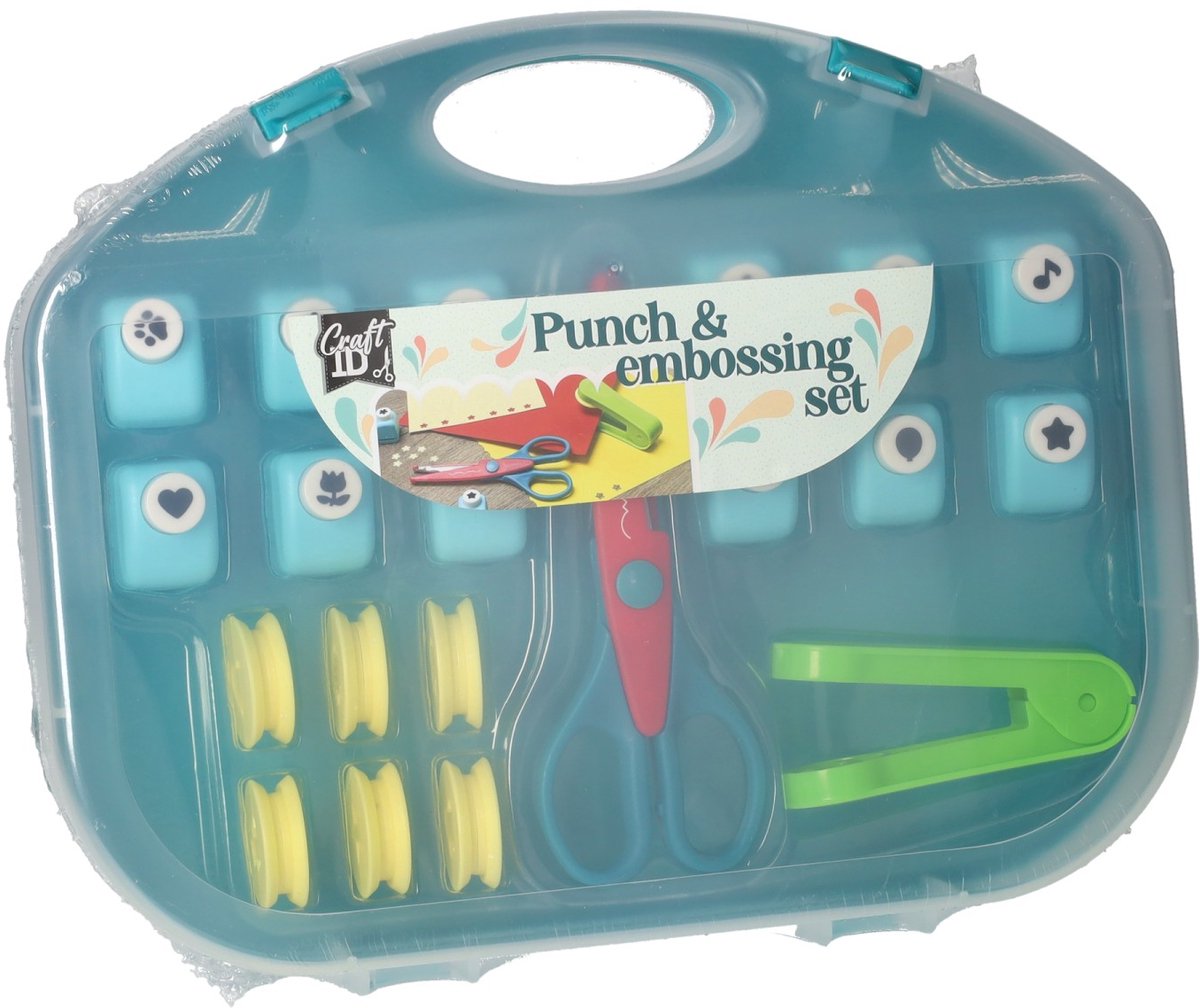 Kit de gaufrage avec perforatrice de groupe de loisirs créatifs, y compris. ciseaux
