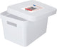 Curver infinity - boîte de rangement - boîte de rangement - panier avec couvercle 1,7l - blanc