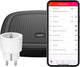 Kit de démarrage Click on Click Off Smart Bridge avec prise de commutation - commande centrale avec application Android iOS - compatible avec Google Assistant, Amazon Alexa, Apple Home Kit - WiFi