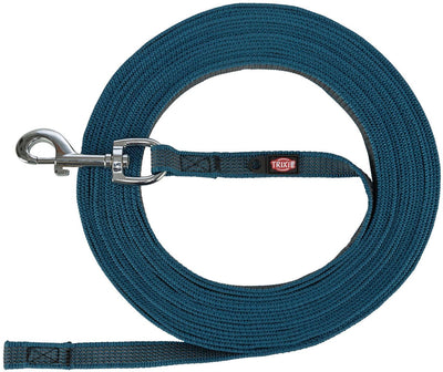 Trixie Dog Lash Tow Tow Ligne avec en caoutchouc anti-glissade bleu à l'essence