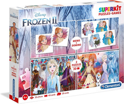 Disney Clementoni Puzzles 4 en 1 La Reine des Neiges 2 - 2x30 pièces