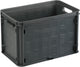 Sunware - caisse carrée fermée 26l anthracite - 40,6 x 25,6 x 26,1 cm