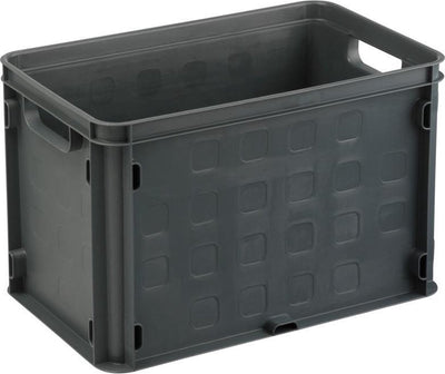 Sunware - caisse carrée fermée 26l anthracite - 40,6 x 25,6 x 26,1 cm