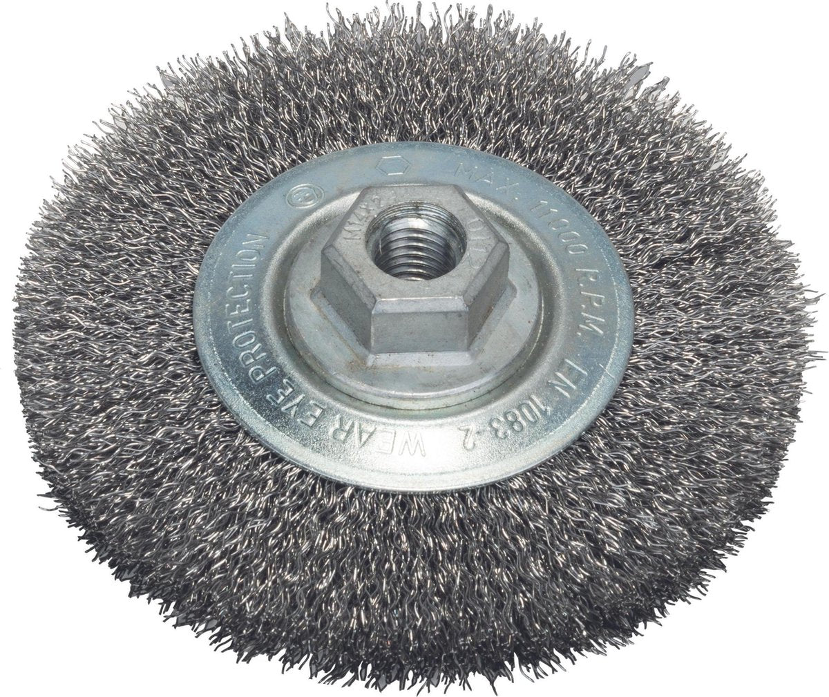 Bosch m14 brosse à disque 115 ondulé 0,5 acier