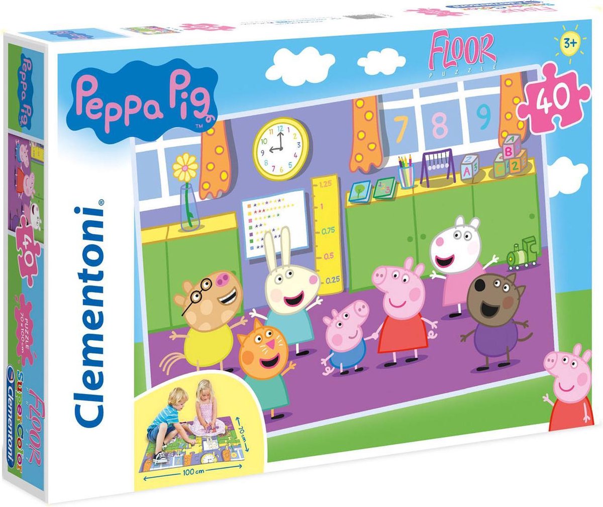 Clementoni Floor Puzzle Peppa Pig, 40e.