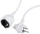 Rallonge Q-link avec fiche plate - prise h05vv-f avec connexion terre - 3 x 1,5 mmâ² - blanche - 5 mètres