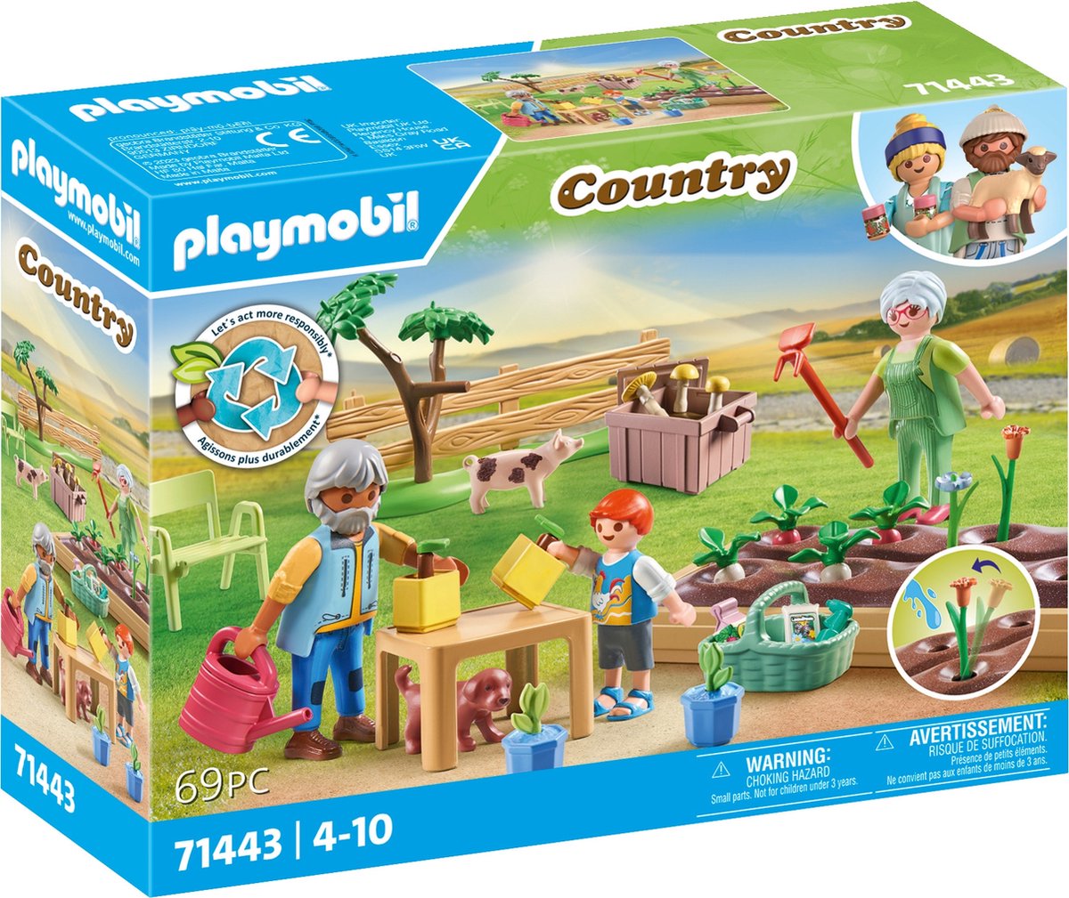 Playmobil Country Idyllic Garden végétal chez les grands-parents 71443