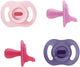 Tommee tippee sucette ultra-légère stayput - 18-36 mois - lot de 4 - sucette une pièce en silicone - rose multi