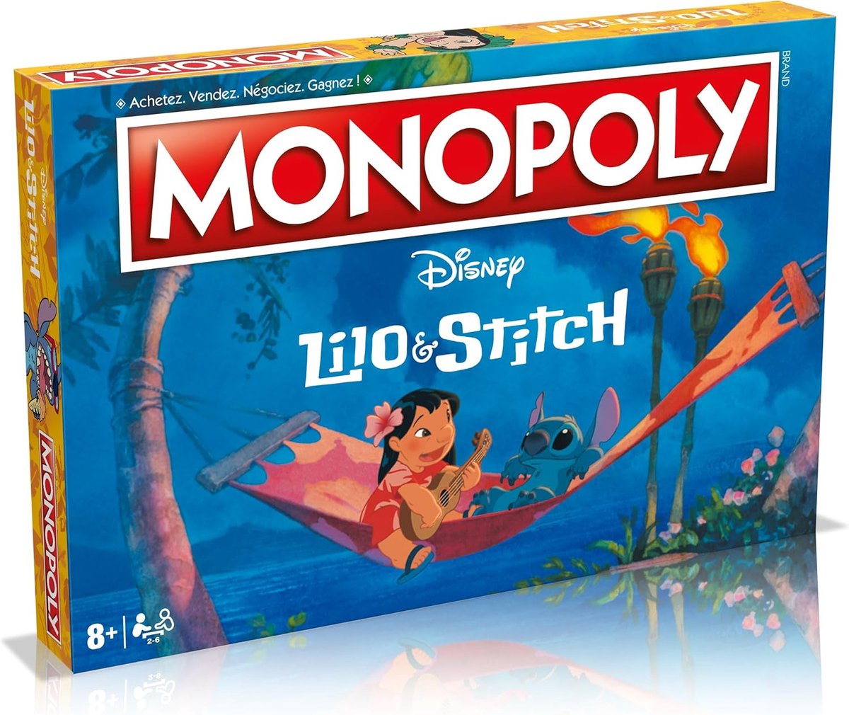 Coups gagnants – Monopoly Lilo Stitch – Jeu de société – 2 à 6 joueurs