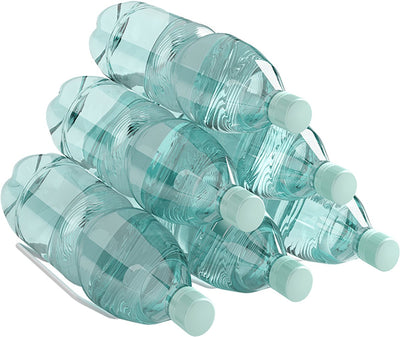 Metaltex ola 6 - casier à bouteilles pour réfrigérateur - 6 bouteilles - blanc - 14x31x3 cm - 0,75-1 litre