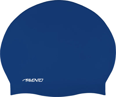 Bonnet de bain antidérapant Avento - adultes - bleu - silicone