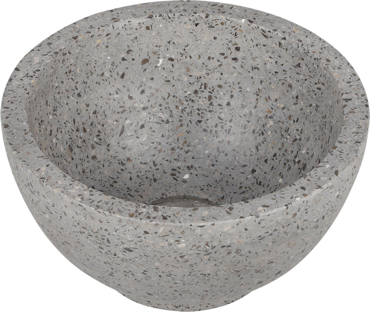 Lavabo de rivière Differnz - 23x23x12cm - terrazzo gris grossier