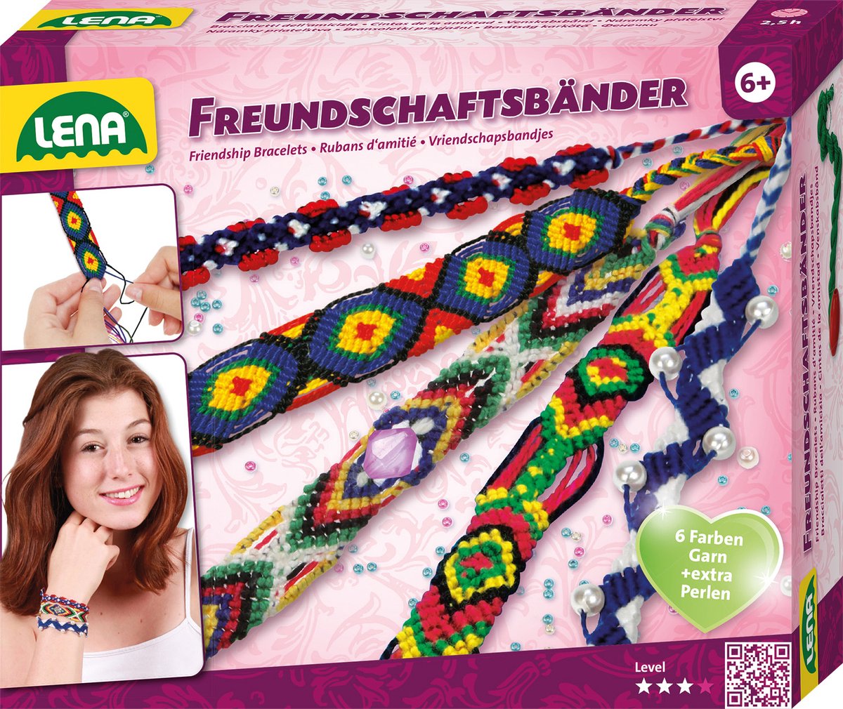 Lena fabrique tes propres bracelets d'amitié filles laine 7 pièces
