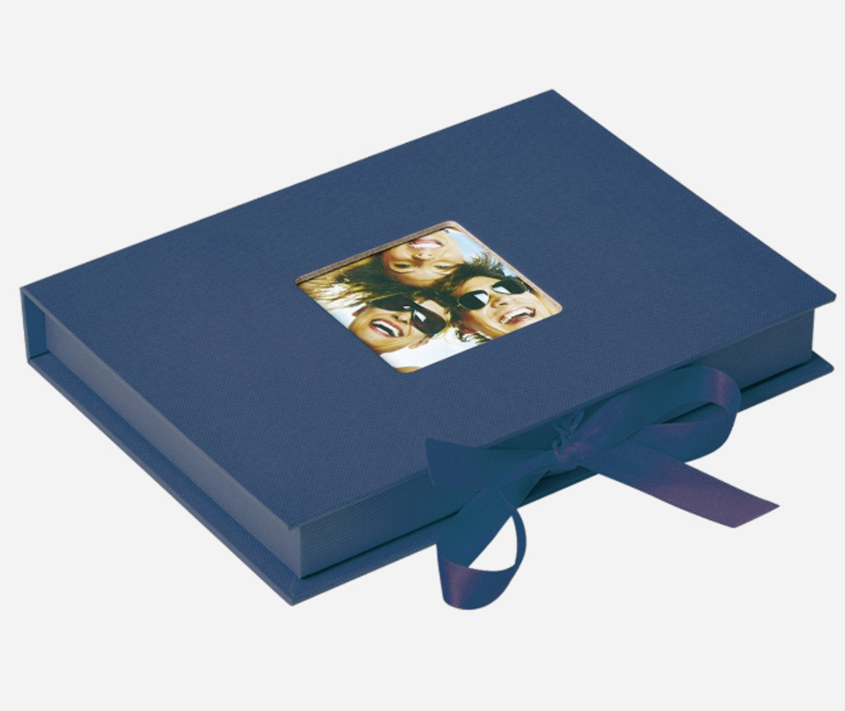 Walther fb-112-l fun - boîte de rangement photos - format 20 x 15 x 3 cm - 70 photos 13 x 18 cm - bleu
