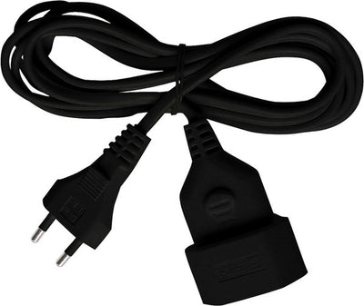 Rallonge en plastique Brennerstuhl pour usage intérieur (rallonge avec longueur de câble de 5 m et fiche et raccord Euro)