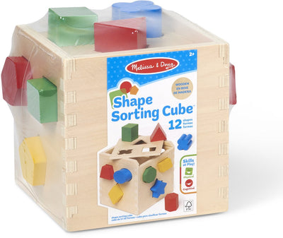 Melissa Doug – trieur de formes en bois – cube