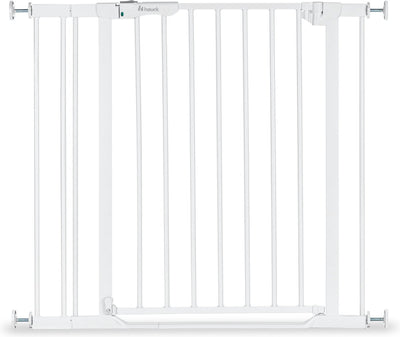 Hauck clear step set 2 barrières d'escalier avec extension de 9 cm - 84 à 89 cm - blanc