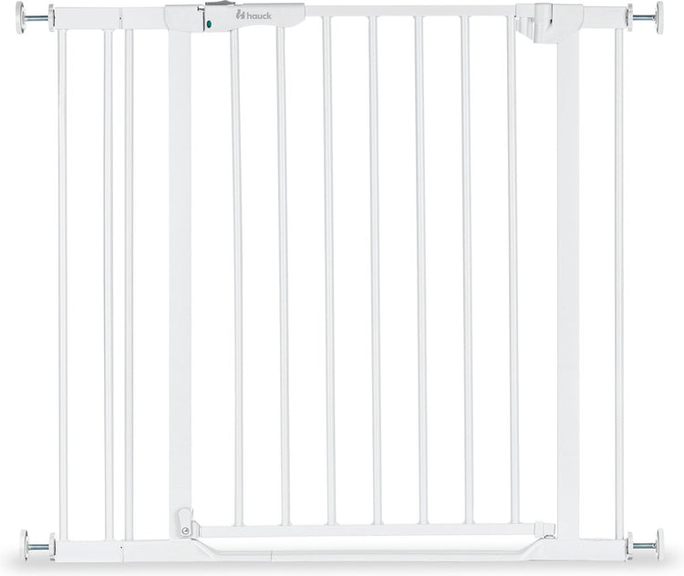 Hauck clear step set 2 barrières d'escalier avec extension de 9 cm - 84 à 89 cm - blanc