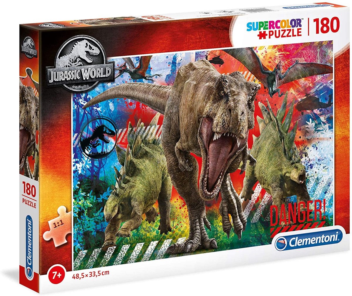 Clementoni SuperColor Puzzle Jurassic World 180 pièces