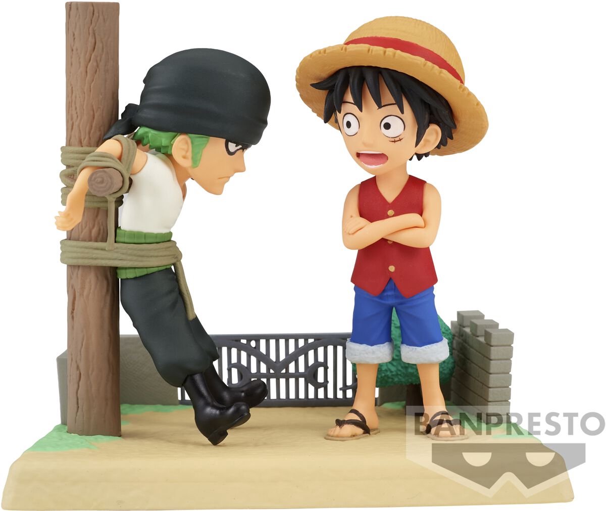 Banpresto une pièce - singe d. Luffy Roronoa Zoro (WCF - Log Stories Series) figurines à collectionner multicolores