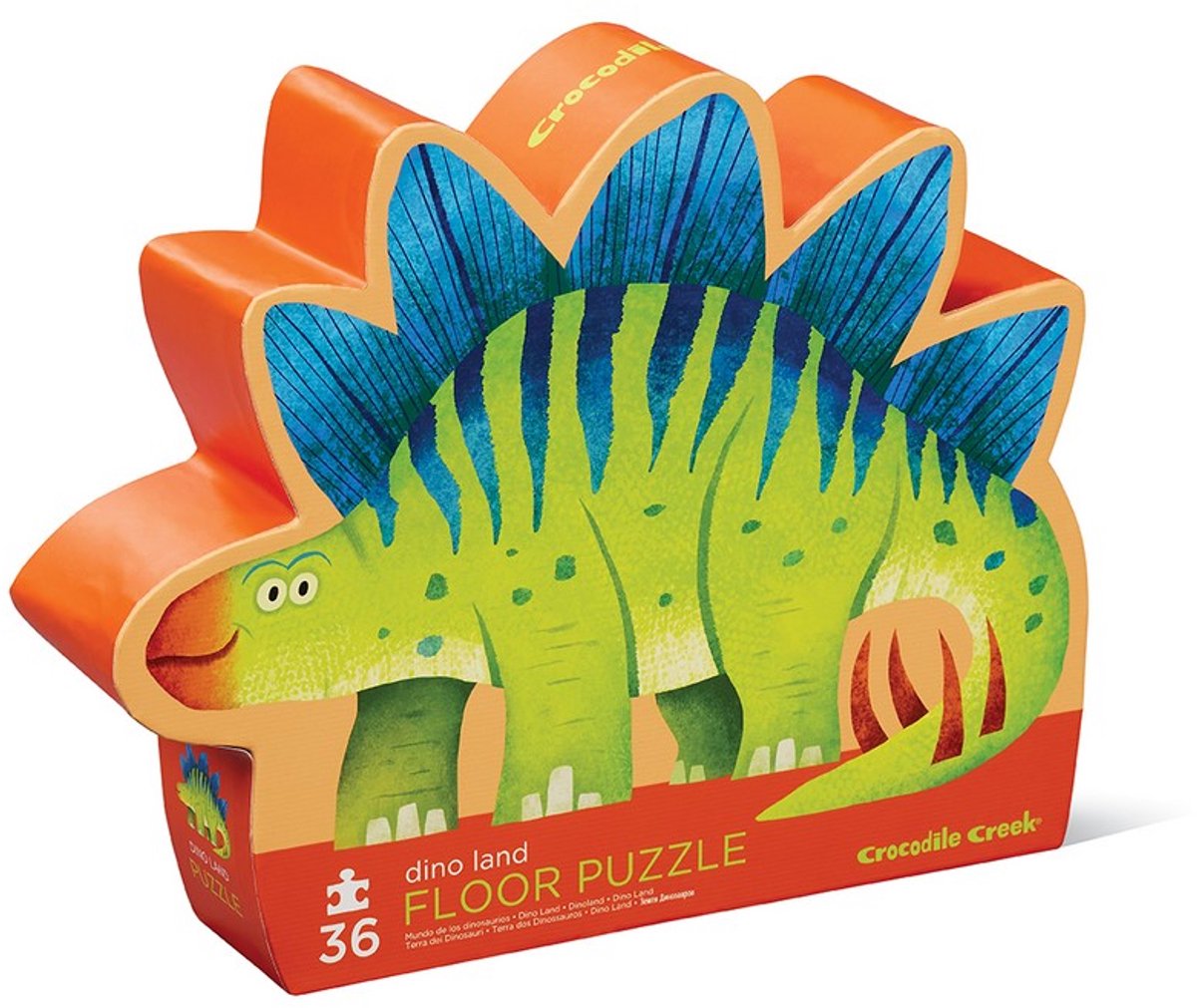 Puzzle de sol dinosaure Crocodile Creek - stégosaure pour les enfants à partir de 3 ans
