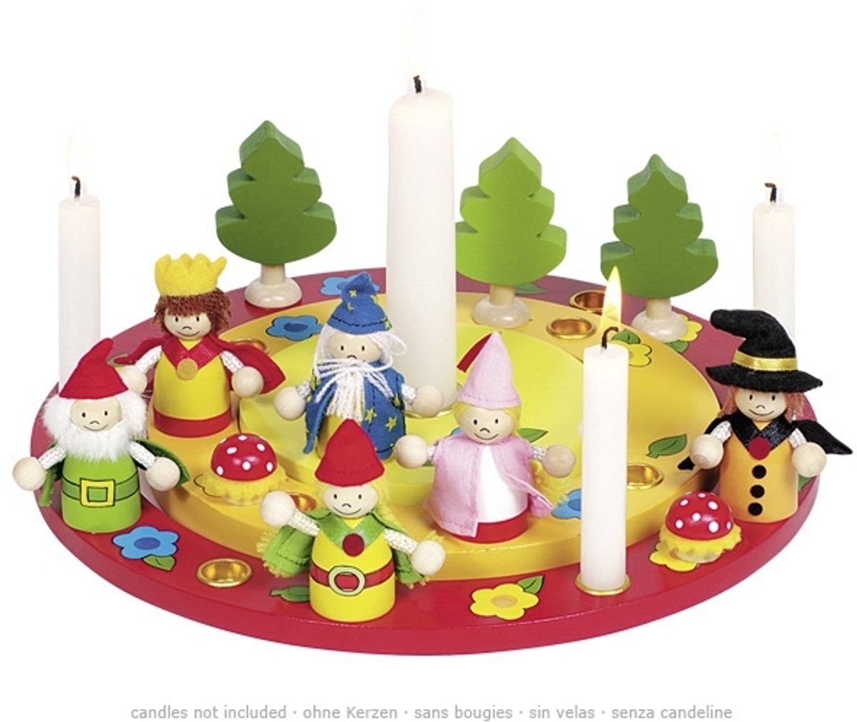 Couronne d'anniversaire Goki avec jeu de figurines