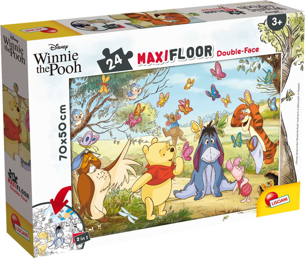 Lisciani Disney puzzle df maxi étage 24 Winnie l'ourson