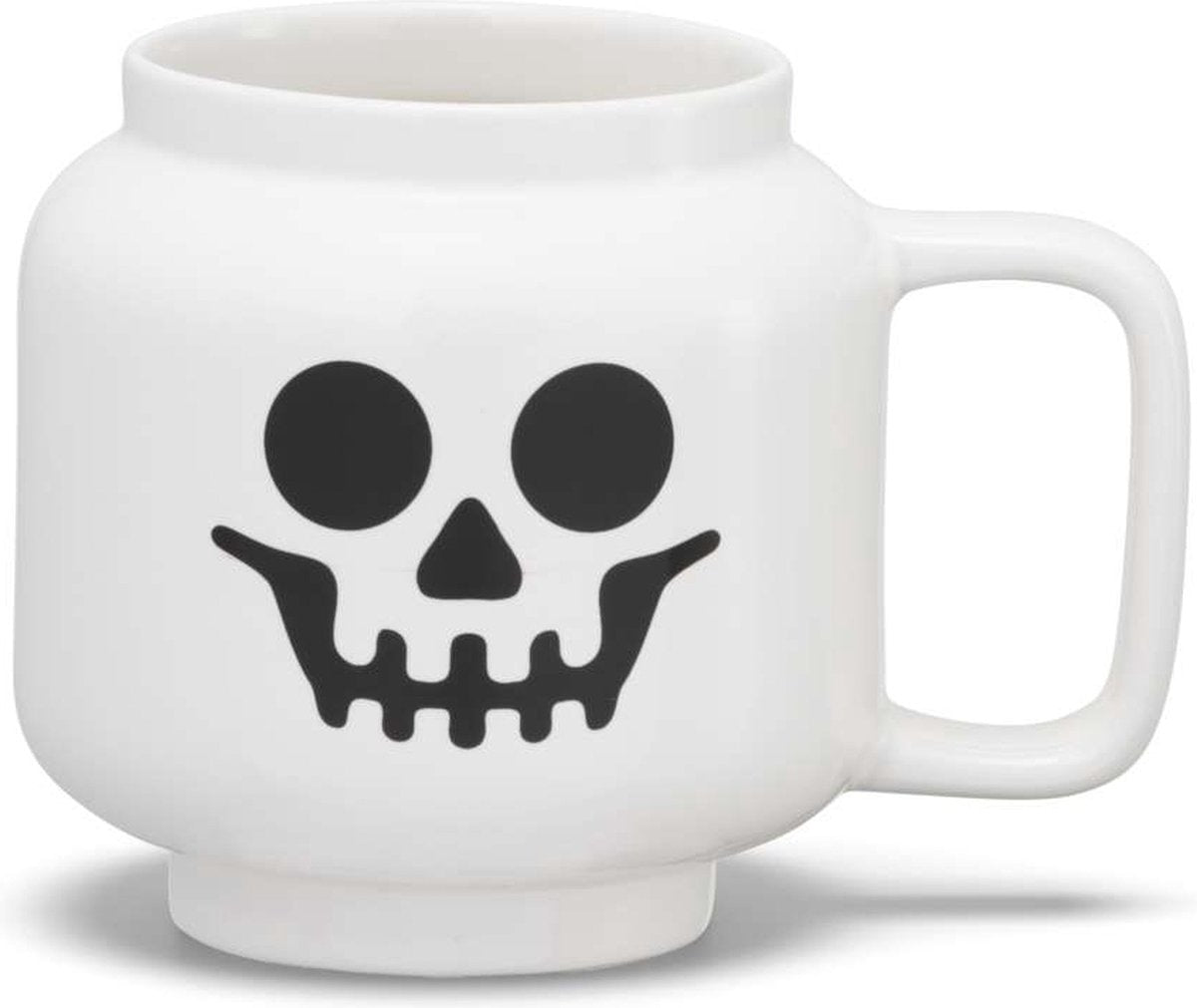 Lego - mug en céramique tête squelette 255 ml - céramique - blanc