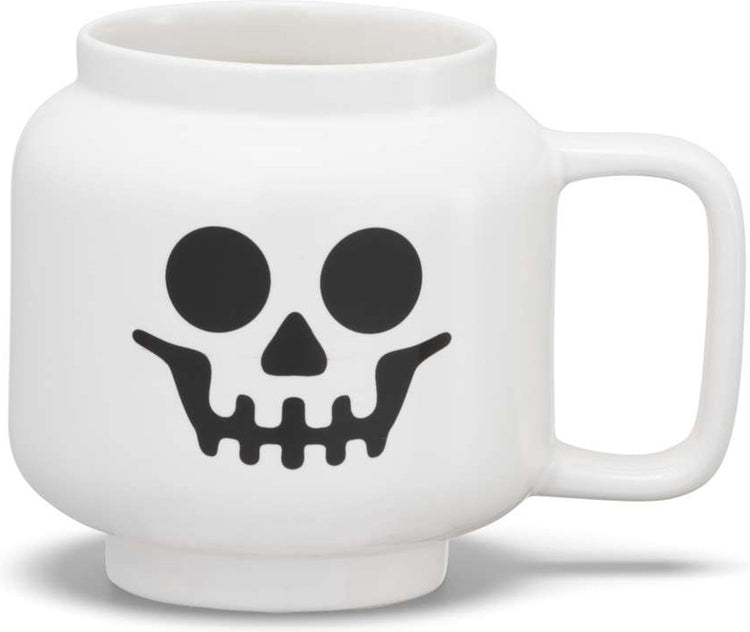 Lego - mug en céramique tête squelette 255 ml - céramique - blanc