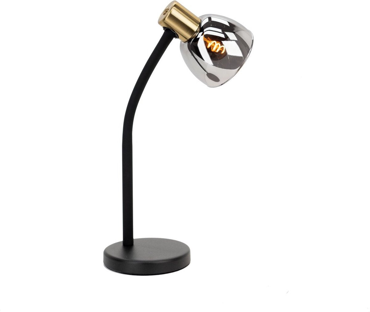 Lampe de table Eglo macere - lampe de bureau - e14 - 34 cm - or noir