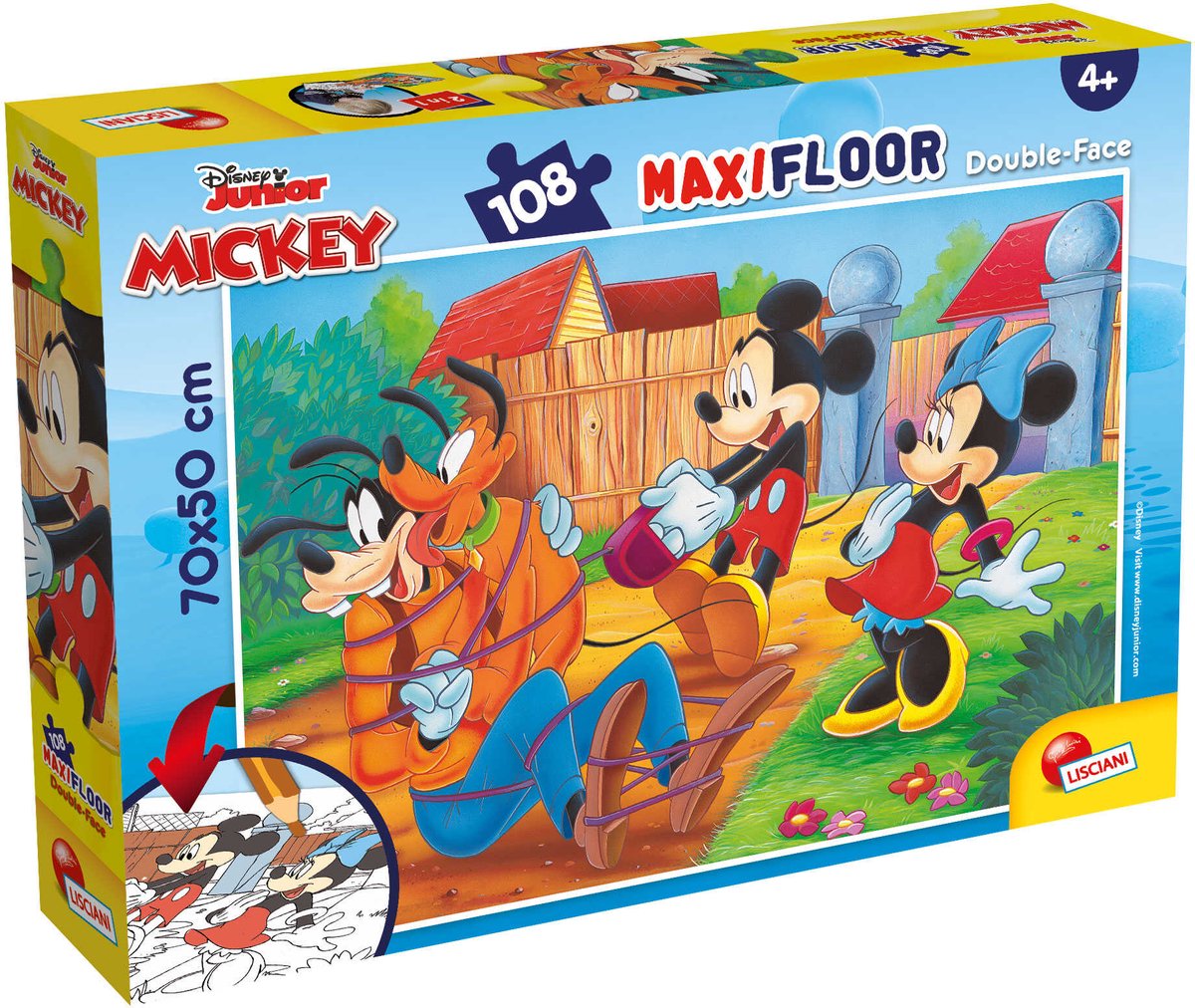 Lisciani Disney puzzle df maxi étage 108 mickey mes amis